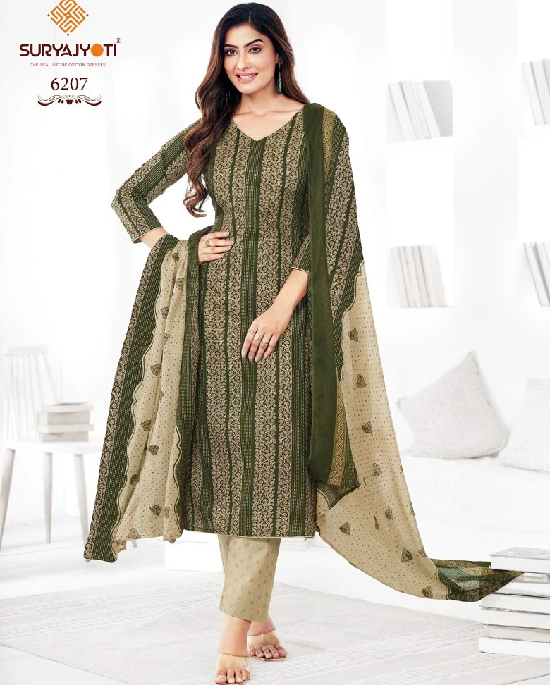 Suryajyoti Trendy Cotton Vol 62 Pure Cotton Wholesale Salwar Suit Catalog